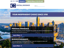 Tablet Screenshot of centralins.com